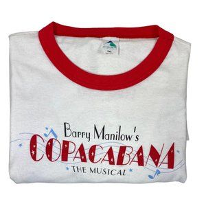 Vintage Barry Manilow's Copacabana The Musical Graphic Tshirt Size XXL